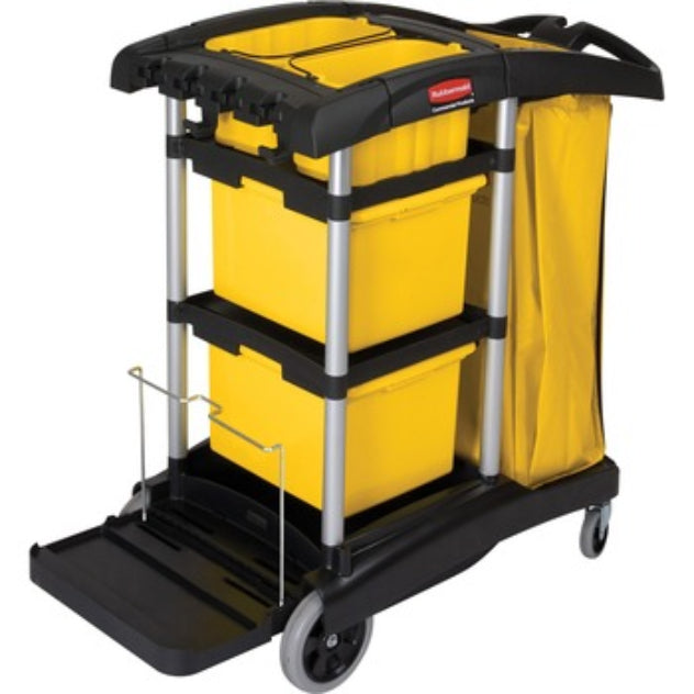 Janitorial Cleaning Carts With Bins & Bags