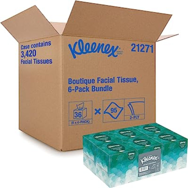 Box Full of Upright Tissue Boxes