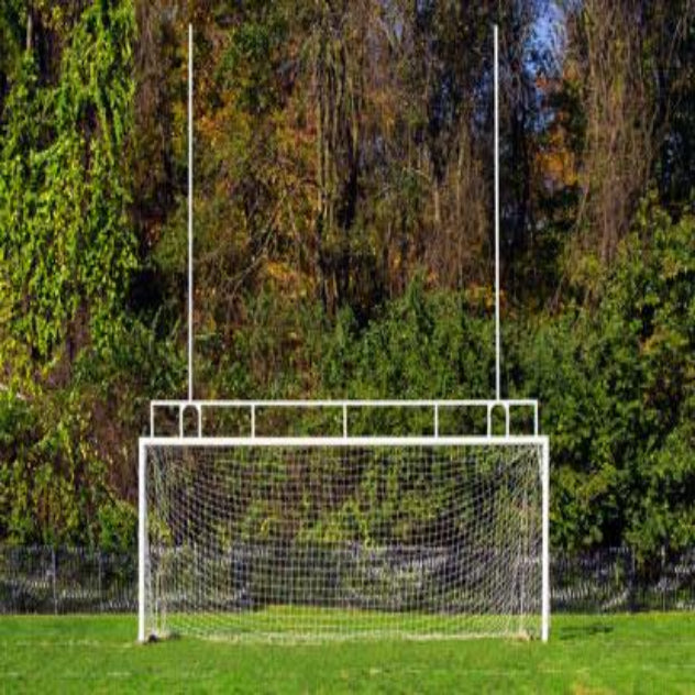 combo of football and soccer goals