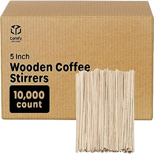 wooden coffee stirrers